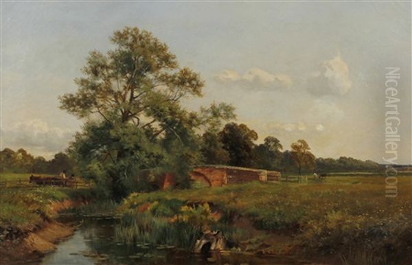 In Wistow Park, Leicestershire Oil Painting by David Bates