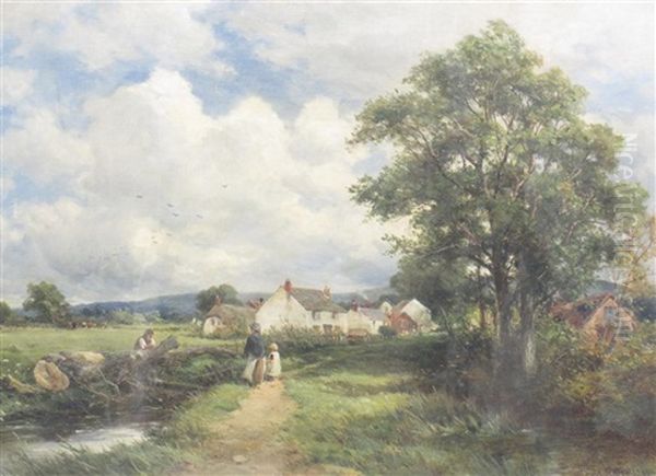 At Colewall, West Malvern Oil Painting by David Bates