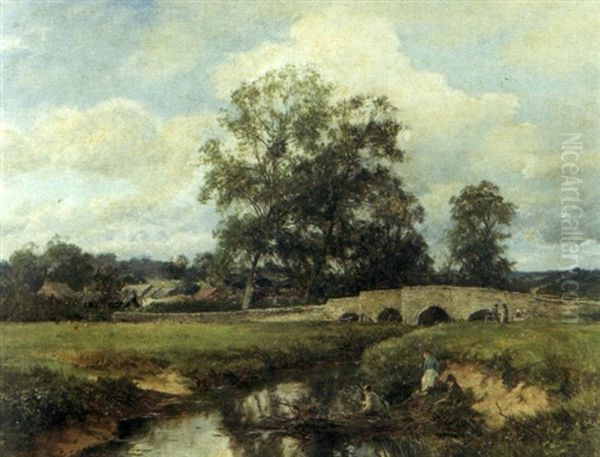 Near Leicester Oil Painting by David Bates