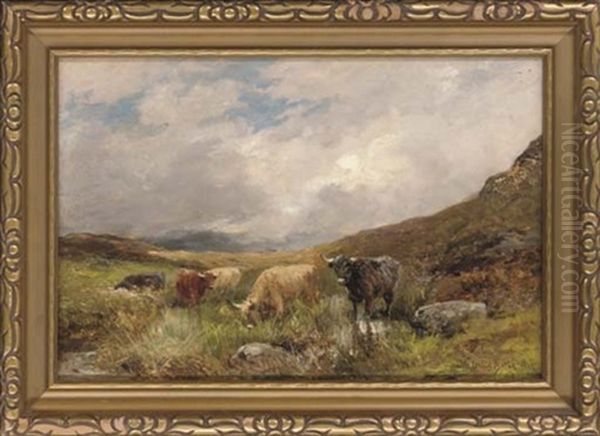 On The Moor, Glen Malin, Dunbartonshire Oil Painting by David Bates