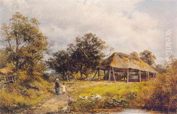 Near Worcester Oil Painting by David Bates