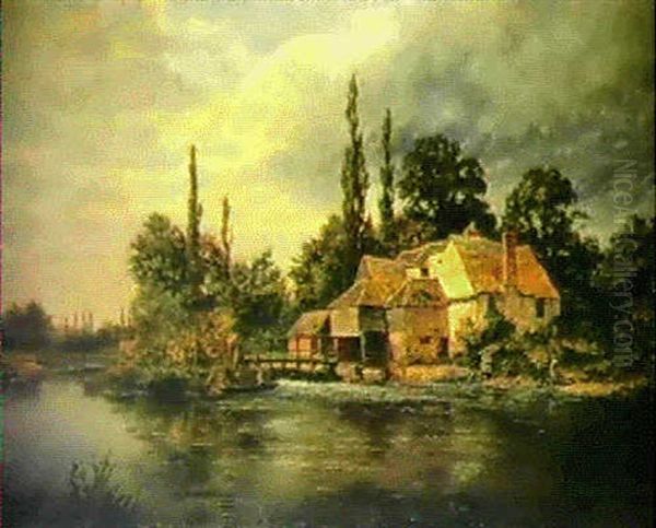 Iffley Mill Oil Painting by David Bates