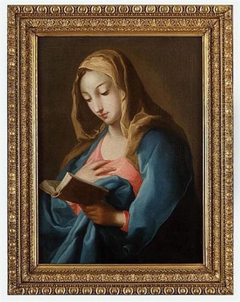 The Virgin Reading Oil Painting by Pompeo Girolamo Batoni