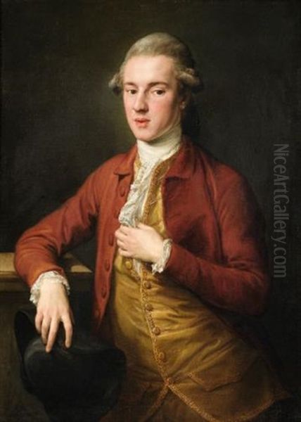 Portrait Of A Gentleman Oil Painting by Pompeo Girolamo Batoni