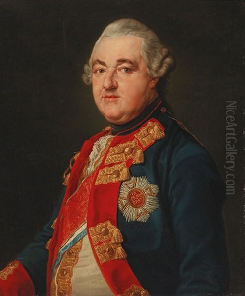 Portrait Of The Elector Karl Theodor Of The Palatinate Oil Painting by Pompeo Girolamo Batoni