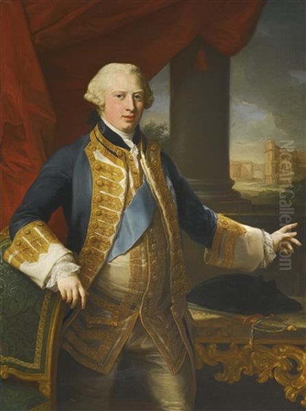 Portrait Of Prince Edward Augustus, Duke Of York And Albany (1739-1767) Oil Painting by Pompeo Girolamo Batoni