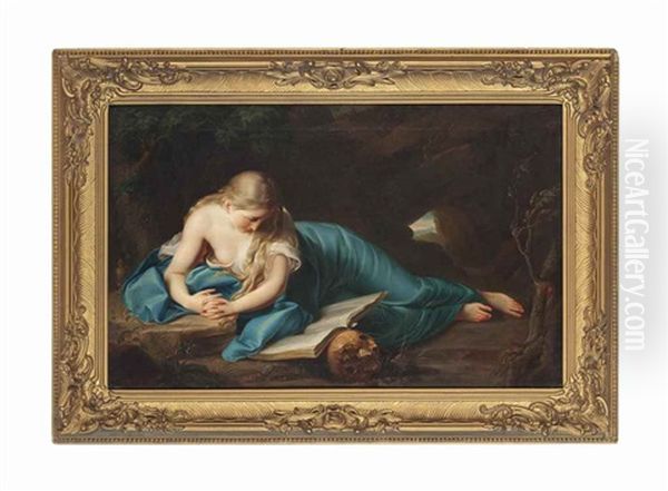 Penitent Magdalene Oil Painting by Pompeo Girolamo Batoni