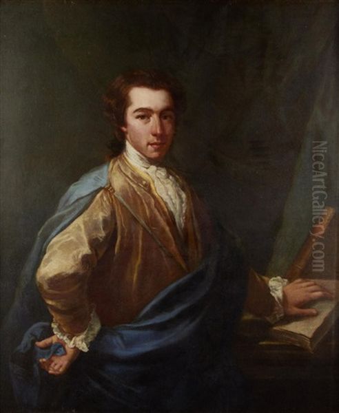 Portrait Of A Gentleman Oil Painting by Pompeo Girolamo Batoni