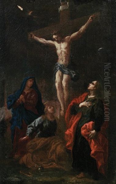 The Crucifixion Oil Painting by Pompeo Girolamo Batoni