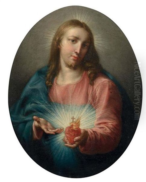 Sacro Cuore Oil Painting by Pompeo Girolamo Batoni