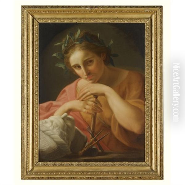 An Allegory Of Sculpture Oil Painting by Pompeo Girolamo Batoni