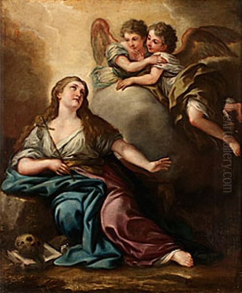 Den Botfardiga Magdalena Oil Painting by Pompeo Girolamo Batoni