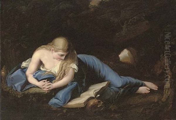 The Penitent Magdalen Oil Painting by Pompeo Girolamo Batoni