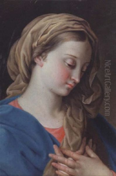 The Virgin Annunciate Oil Painting by Pompeo Girolamo Batoni