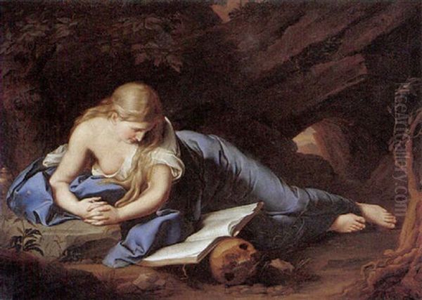 The Penitent Magdalene Oil Painting by Pompeo Girolamo Batoni