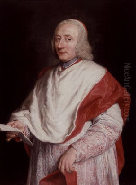 Portrait Of A Cardinal Oil Painting by Pompeo Girolamo Batoni