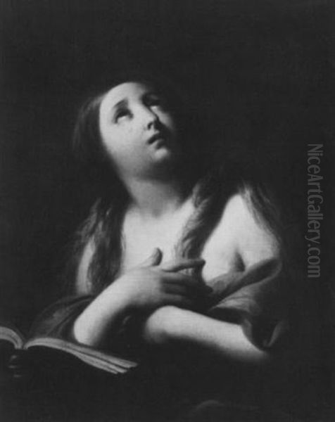 Penitent Magdalene Oil Painting by Pompeo Girolamo Batoni