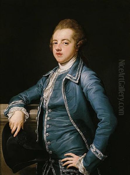 Portrait Of Henry Watkin Dashwood, Later 3rd Bt. Oil Painting by Pompeo Girolamo Batoni