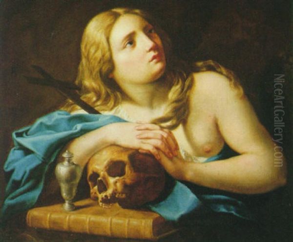 Magdalena Penitente Oil Painting by Pompeo Girolamo Batoni