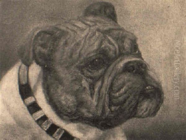 The Bulldog 'barny Barnato' Oil Painting by Arthur Batt