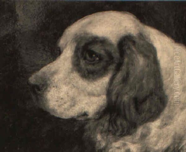 The Clumber Spaniel 'monk Of Salop Oil Painting by Arthur Batt