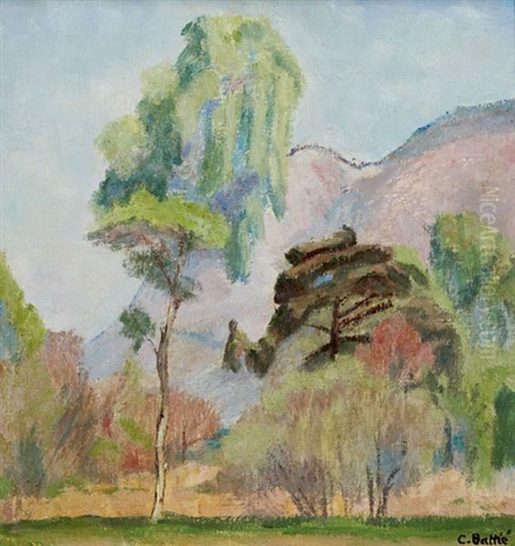 Arbres Et Montagnes by Claire Battie