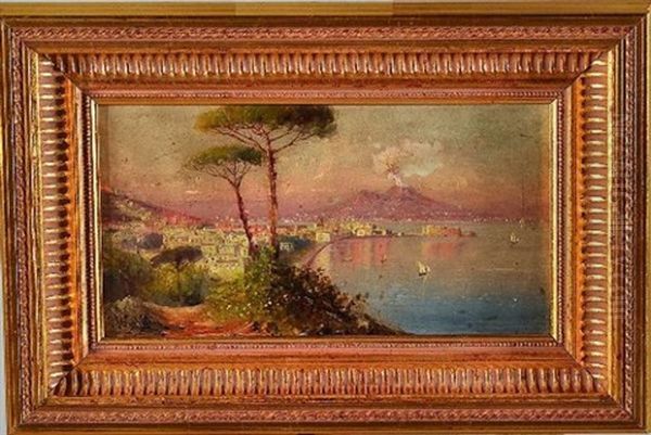 La Baie De Naples Oil Painting by Giovanni Battista