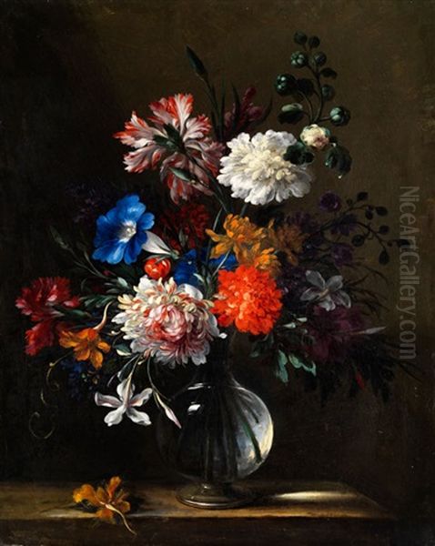 Blumenstilleben Oil Painting by Nicolas Baudesson