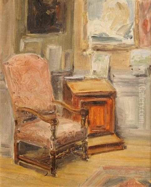 Interieur Oil Painting by Eugene Baudin