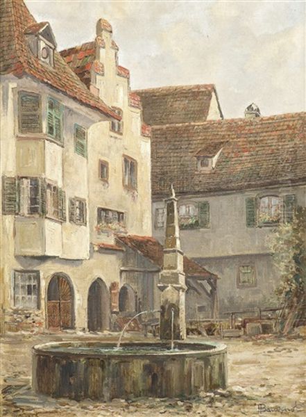 Eguisheim Oil Painting by Henri Baudinot