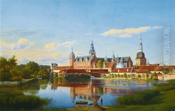 Castle Frederiksborg Oil Painting by Ulrich Baudissin