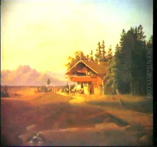 Parti Fra Det Sydlige Tyskland Oil Painting by Ulrich Baudissin