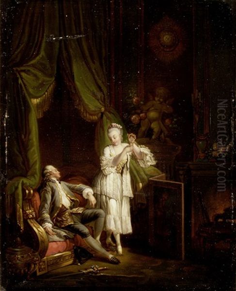 Le Carquois Epuise Oil Painting by Pierre Antoine Baudouin