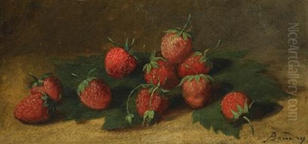 Strawberries (study) Oil Painting by Paul Baudry