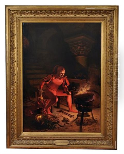 Le Philtre Infernal Oil Painting by Auguste Felix Bauer