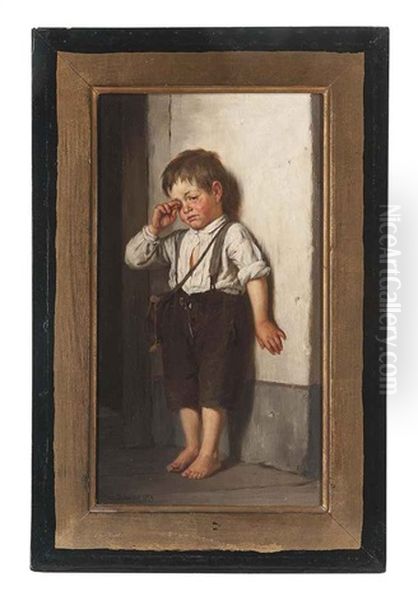 The Naughty Boy Oil Painting by Joseph Bauer