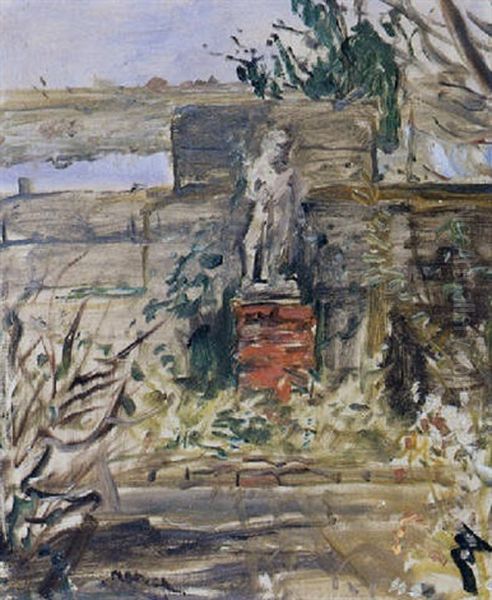 Gezicht Op De Tuin Van Georg Rueter Oil Painting by Marius Bauer