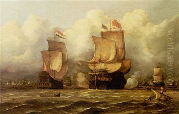 Marine Oil Painting by Nicolaas Bauer