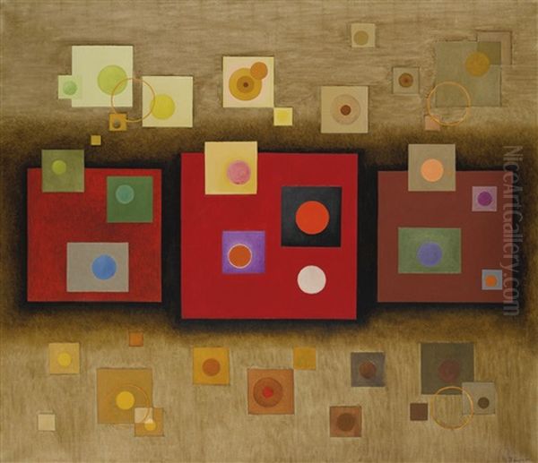 Squares Oil Painting by Rudolf Bauer