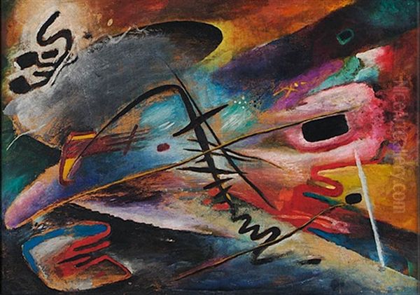 Larghetto Iii Oil Painting by Rudolf Bauer