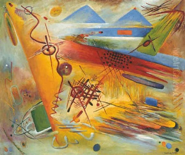 Vivace Oil Painting by Rudolf Bauer