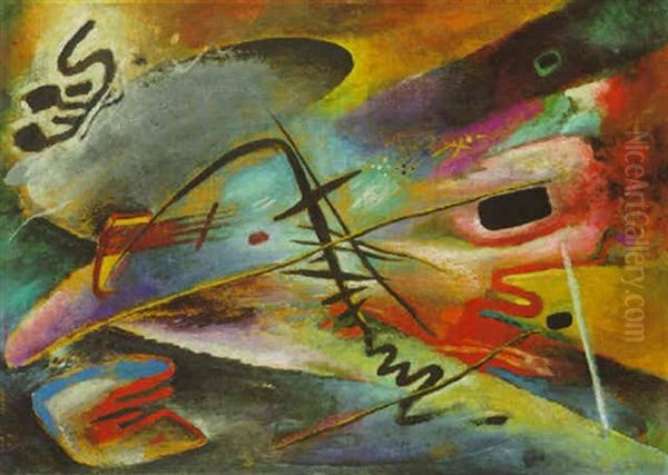 Larghetto Iii Oil Painting by Rudolf Bauer