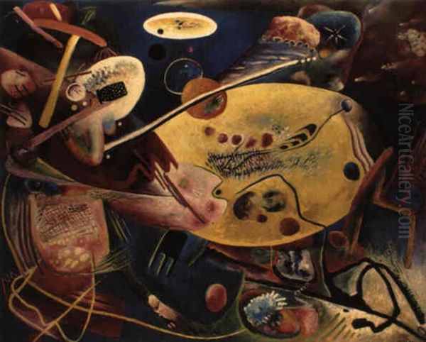 Symphonie 21 Oil Painting by Rudolf Bauer