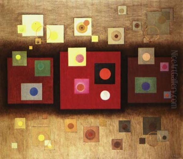 Squares Oil Painting by Rudolf Bauer