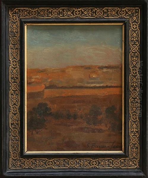 Jerusalem Landscape Oil Painting by Gustav Bauernfeind