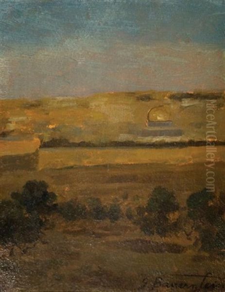 Jerusalem Landscape Oil Painting by Gustav Bauernfeind