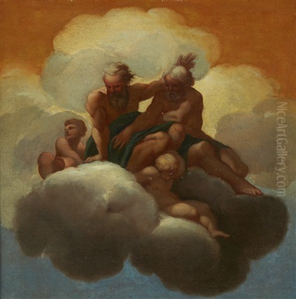 Les Saints Barthelemy Et Mathias (+ Les Saints Philippe Et Thassee; 2 Works) Oil Painting by Lubin Baugin