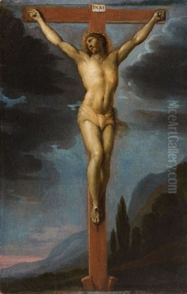 La Crucifixion Oil Painting by Lubin Baugin