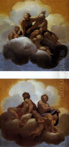 Saint Barthelemy Et Saint Mattias (+ Saint Philippe Et Saint Thaddee; Pair) Oil Painting by Lubin Baugin