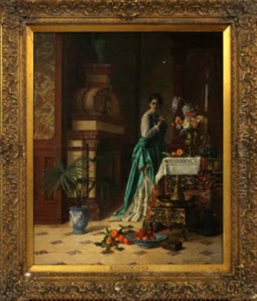 Memories Oil Painting by Charles Louis Baugniet